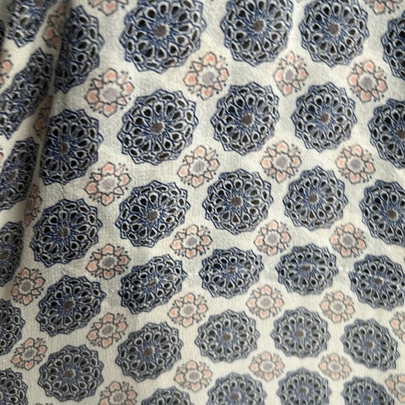 Club Monaco silk printed bomber jacket size XS tie waist geometric lightweight - Picture 2 of 3